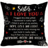 Sister I Love You Quote Pillow